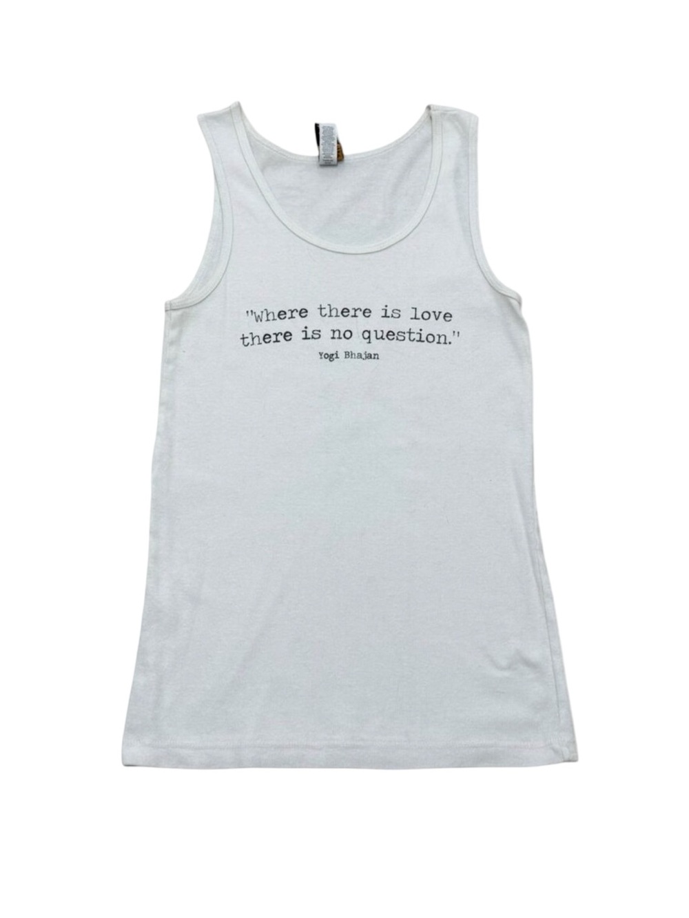 Womenโs Long Time Sun Apparel White Cotton Tank Top 2010s